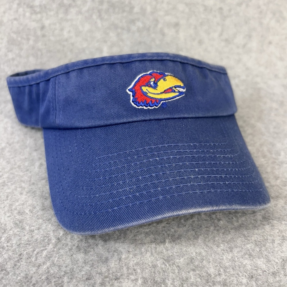 Kansas Jayhawks Visor Hat Blue NCAA Top of the World Adjustable Adult Cap